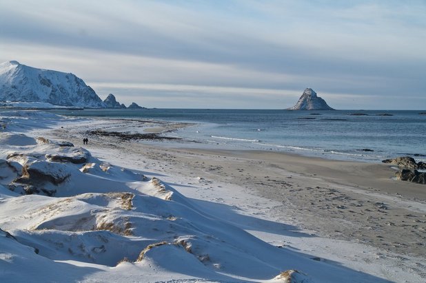 Bleikstranda in winter